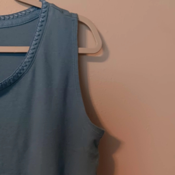 Carole Hochman Sleeveless Blue Tank Top - Picture 4 of 8